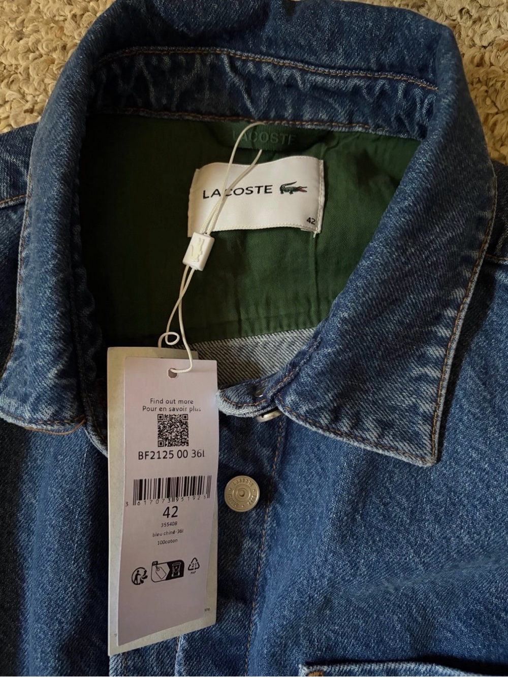 Lacoste Denim Button-Up - Picture 2 of 3